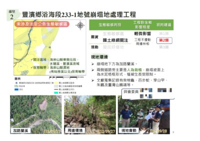 「公共工程生態檢核友善機制分區工作圈」審議會議暨公開說明會
